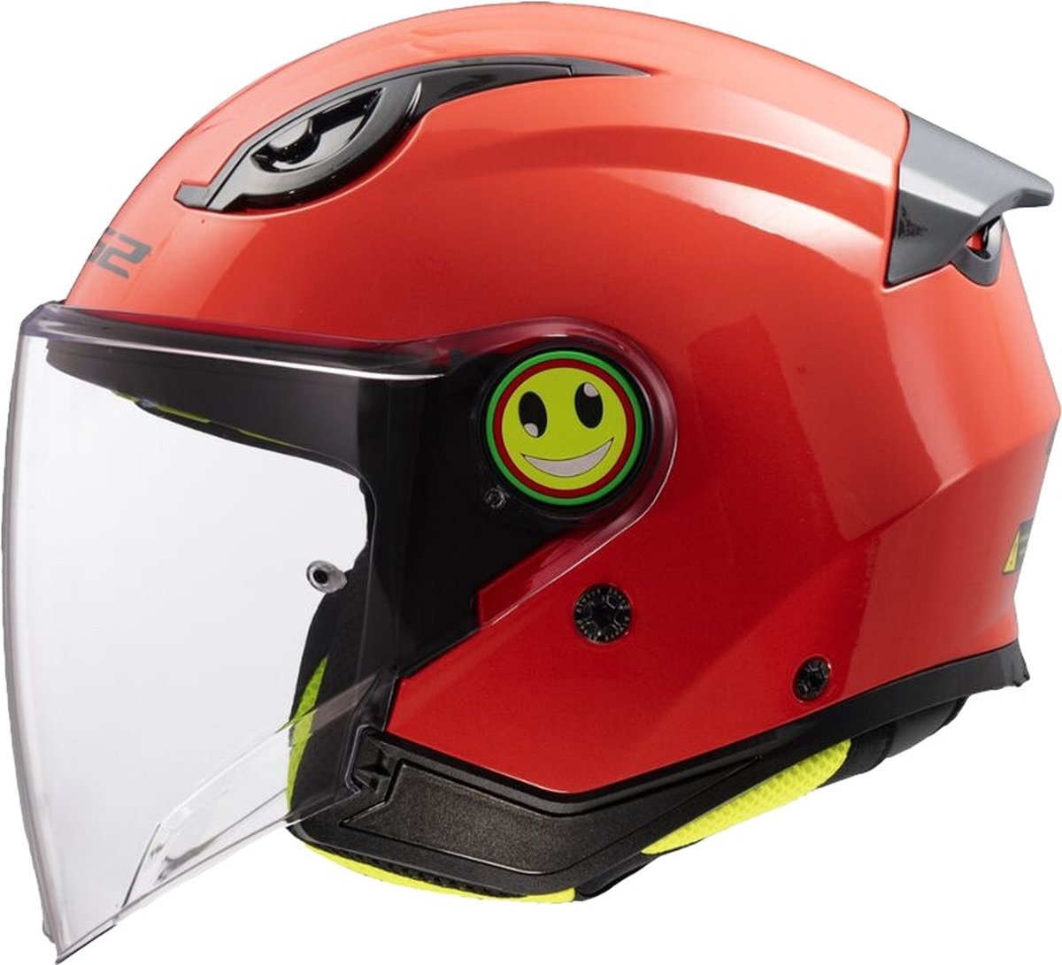 LS2 OF622 Funny II Solid Rood Kinder Jethelm - Maat L - Helm