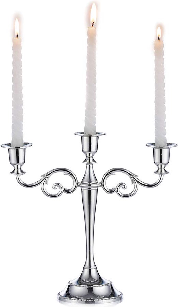 La'Moussawi ® Tijdloze Aluminium Kandelaar voor Stijlvolle Tafeldecoratie en Interieurdesign