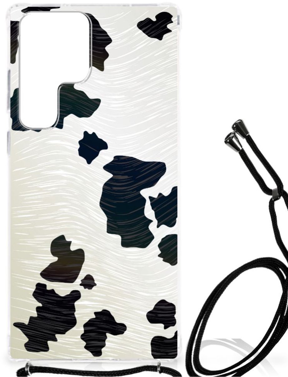 Samsung Galaxy S23 Ultra Case Anti-shock Koeienvlekken