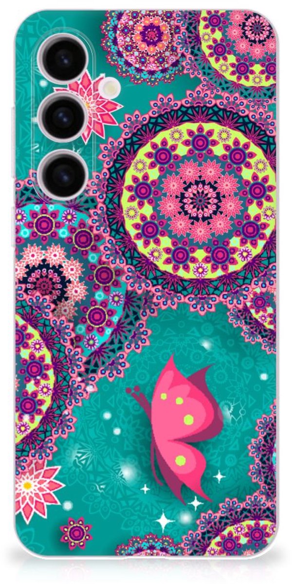 Samsung Galaxy S24 Plus Hoesje maken Cirkels en Vlinders
