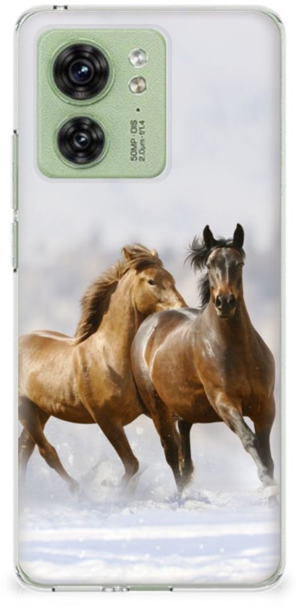 Motorola Edge 40 TPU Hoesje Paarden