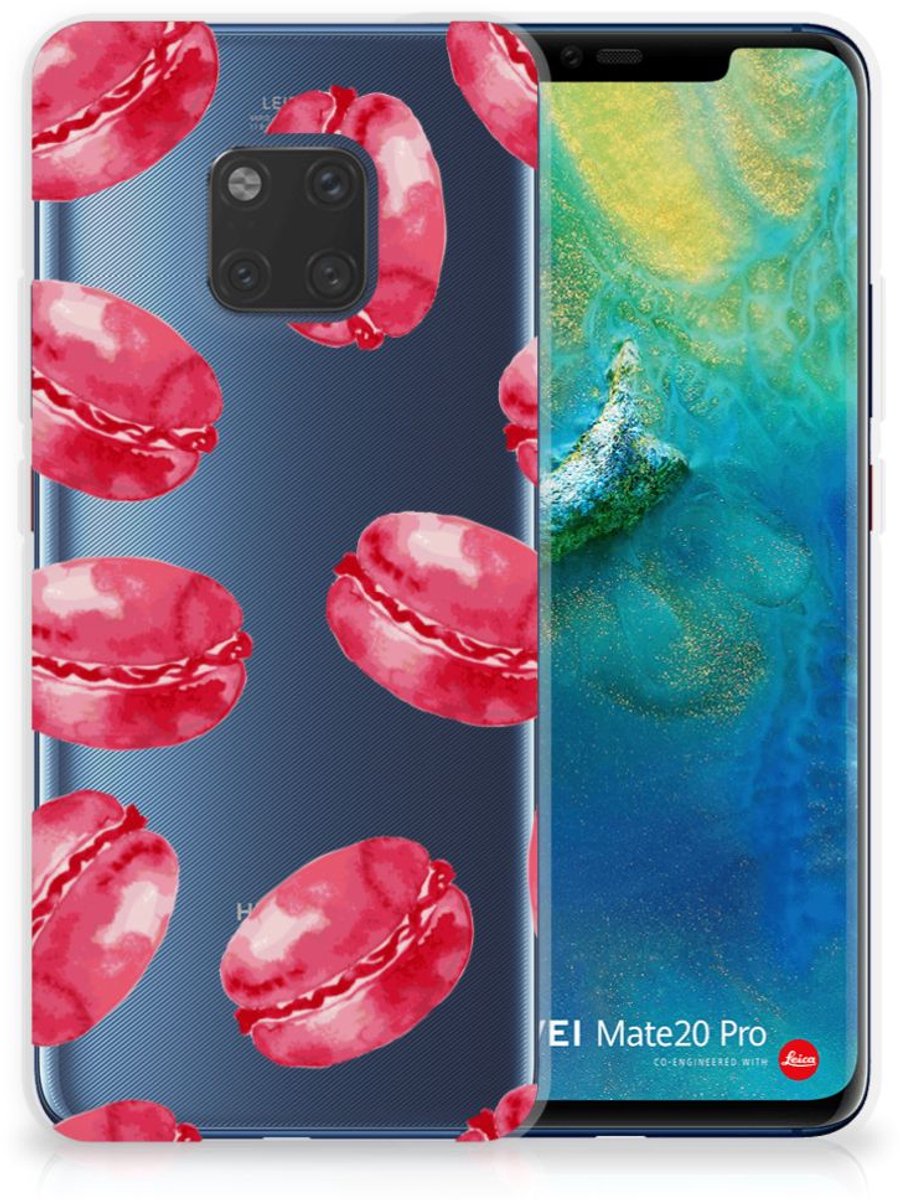 TPU Hoesje voor Huawei Mate 20 Pro Siliconen Case Pink Macarons