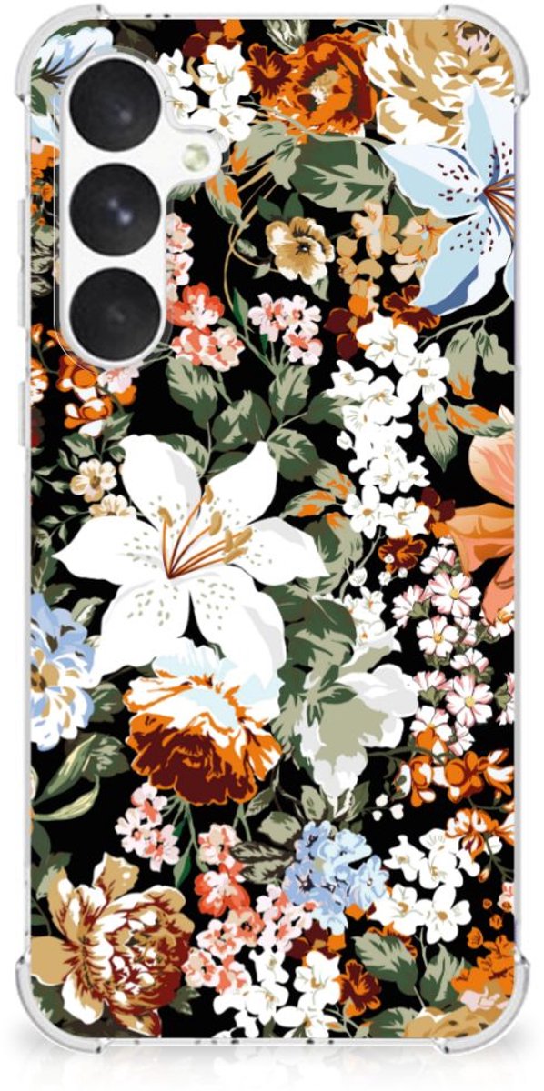 Case voor Samsung Galaxy A55 Dark Flowers