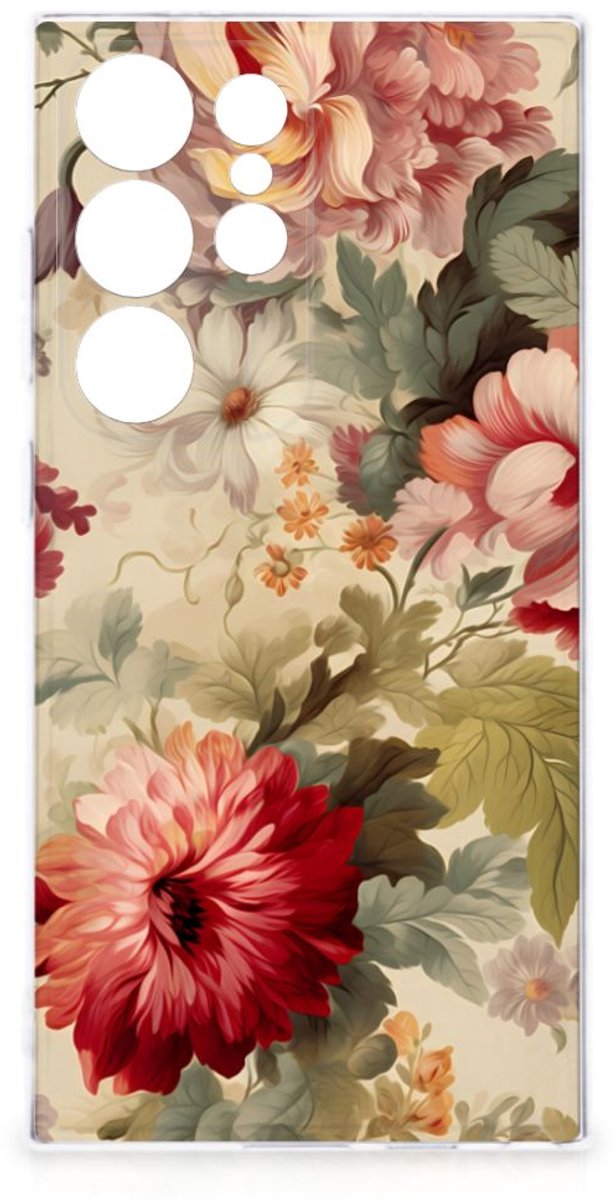 TPU Case voor Samsung Galaxy S24 Ultra Bloemen