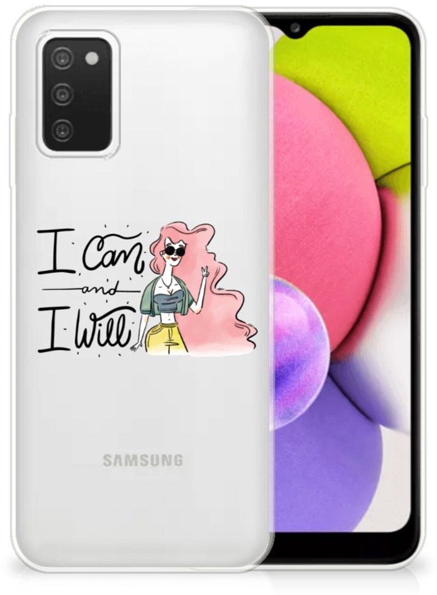 Samsung Galaxy A03S Telefoonhoesje met Naam i Can