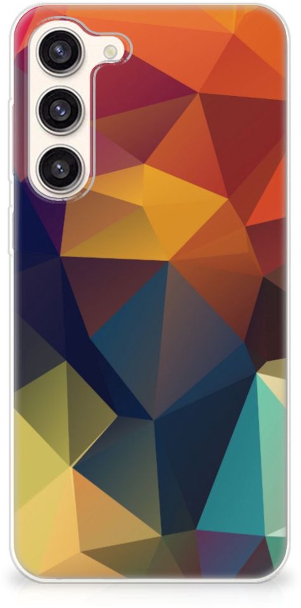 Samsung Galaxy S23 Plus TPU Hoesje Polygon Color