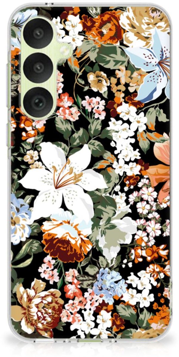 TPU Case voor Samsung Galaxy A35 Dark Flowers