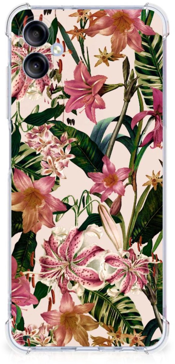 TPU Case Anti-Shock voor Samsung Galaxy A05 Case Flowers