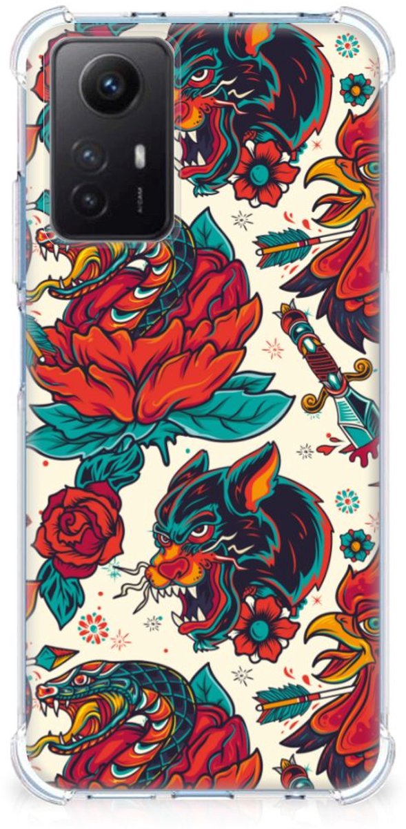 Anti-shock Hoesje met foto voor Xiaomi Redmi Note 12s Old Skool