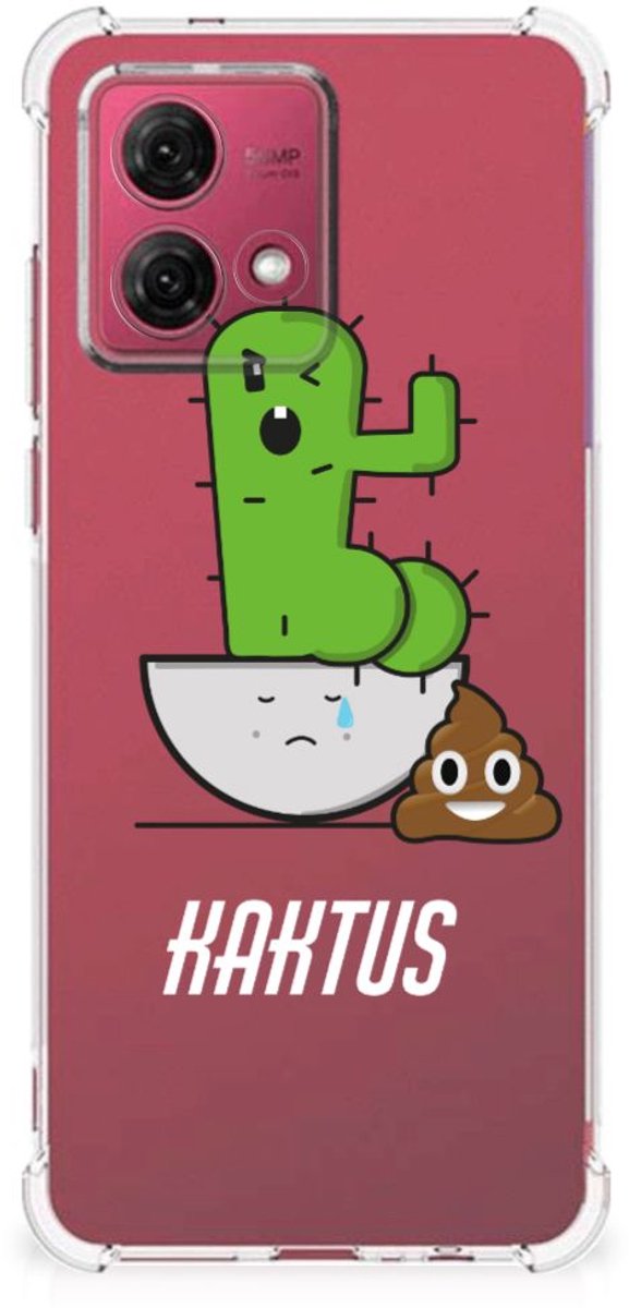 Motorola Moto G84 Stevig Bumper Hoesje Cactus Poo