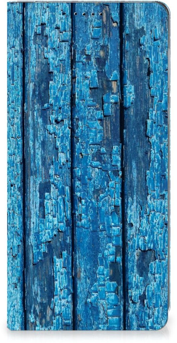 Motorola Edge 40 Neo Book Wallet Case Wood Blue