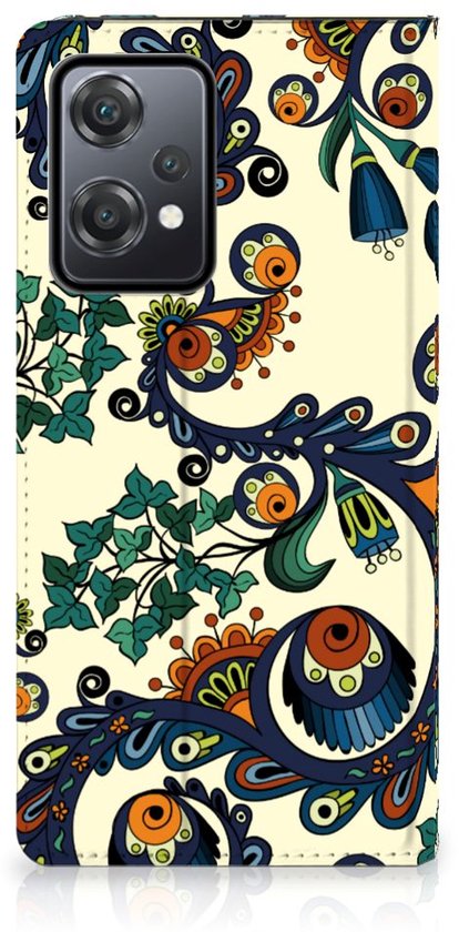 Coque OnePlus Nord CE 2 Lite 5G Bookcase Fleur Baroque