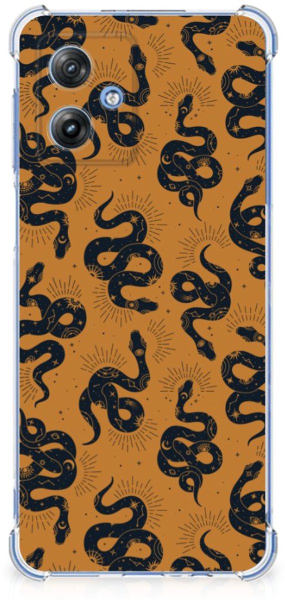 Case Anti-shock voor Motorola Moto G54 Snakes