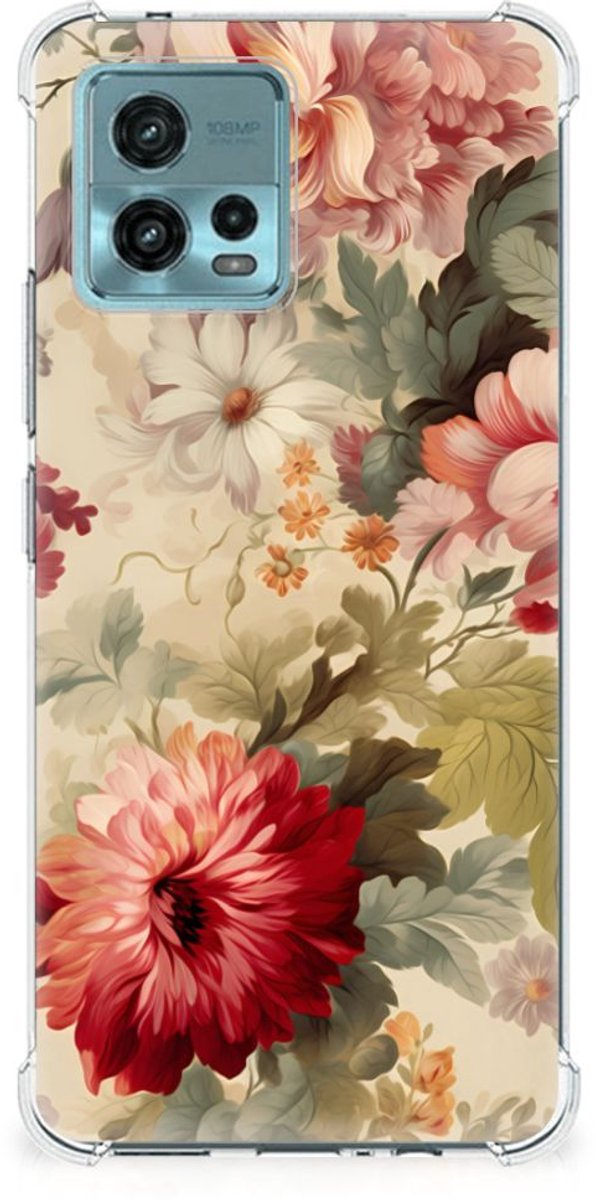 Case voor otorola Moto G72 Bloemen