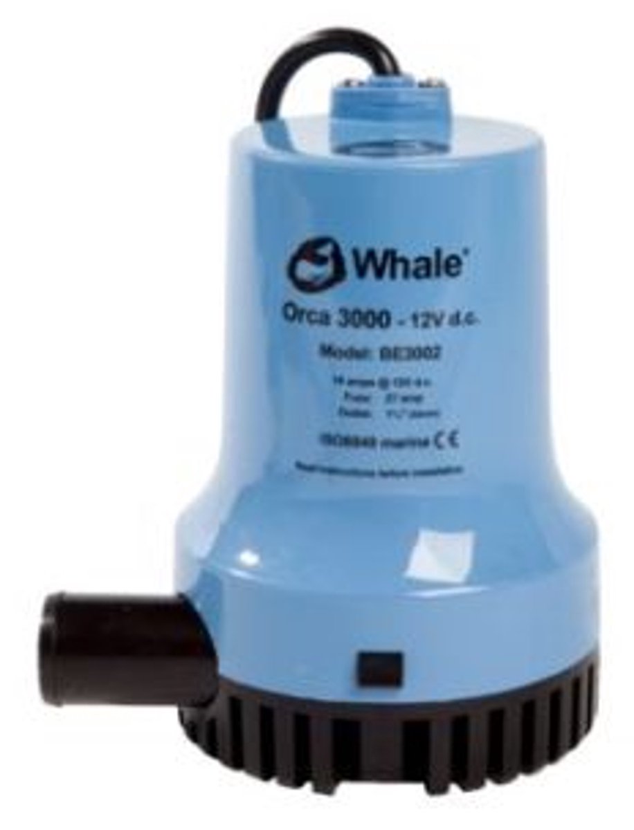 Whale Orca 3000 Bilge Pomp van Whale 24v 189 l/min BE3004