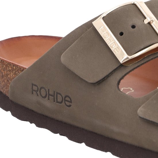 Rohde 2287 17 Pantoffels Open Beige Textiel Dames