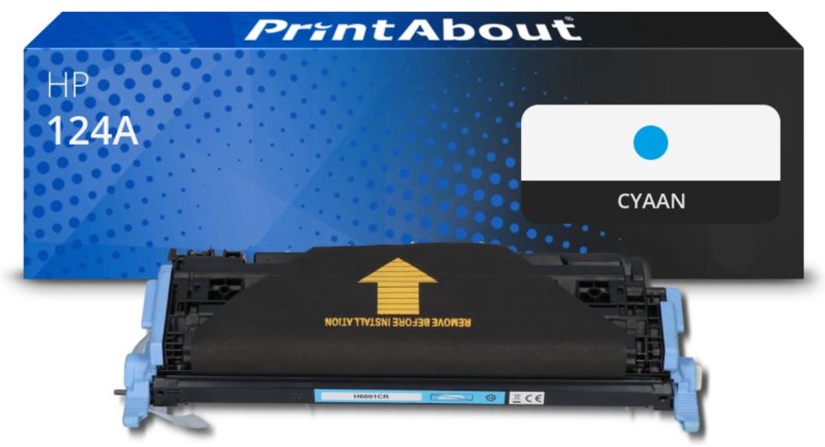HP 124A (Q6001A) toner cyaan Huismerk
