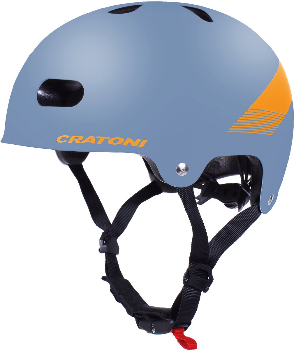 Kinderfietshelm C-Mate Jr., petrol-oranje