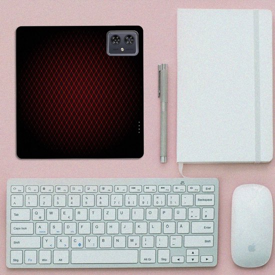 Coque magnétique à carreaux rouges Motorola Moto G54