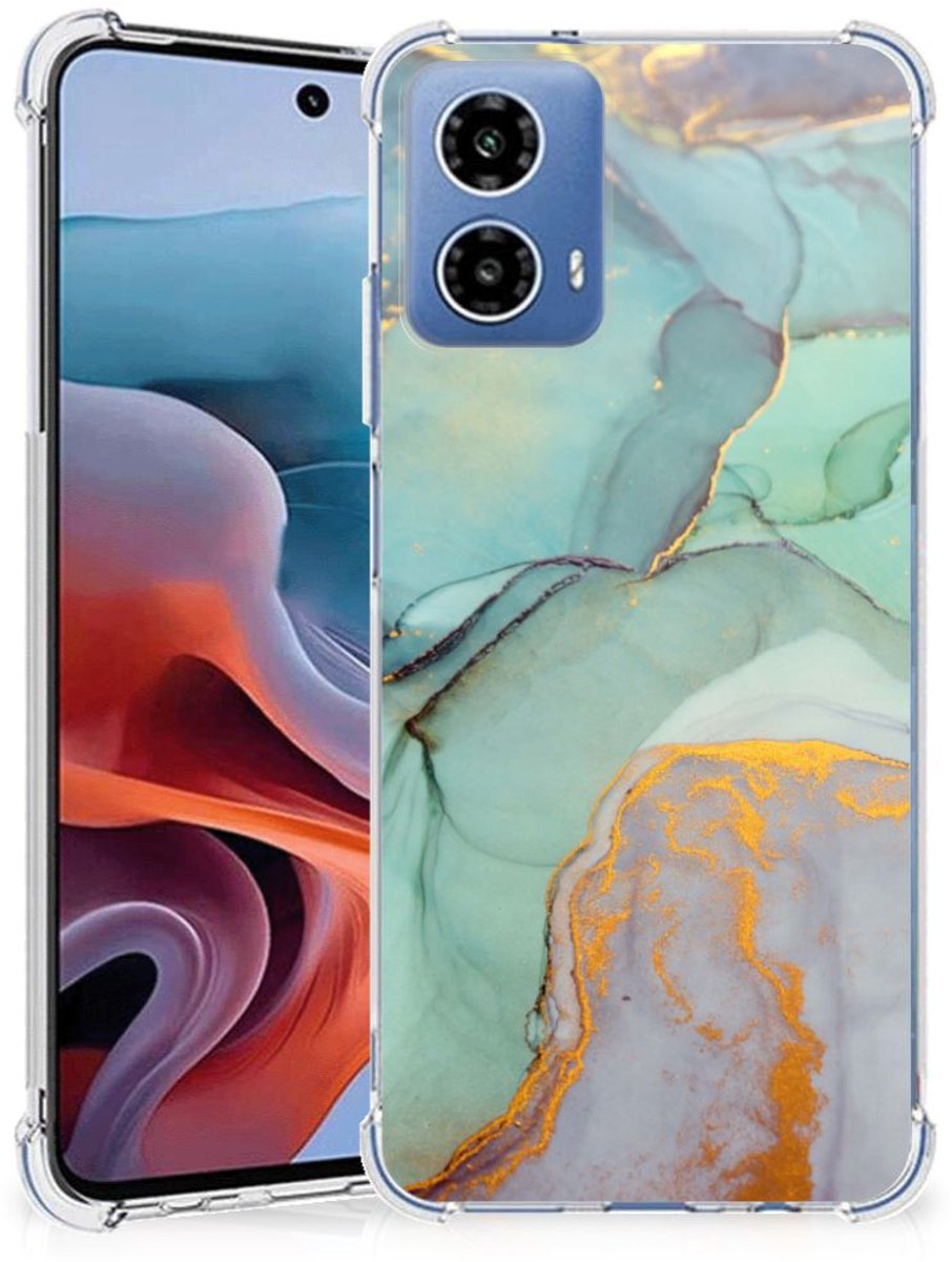 Back Cover voor Motorola Moto G34 Watercolor Mix