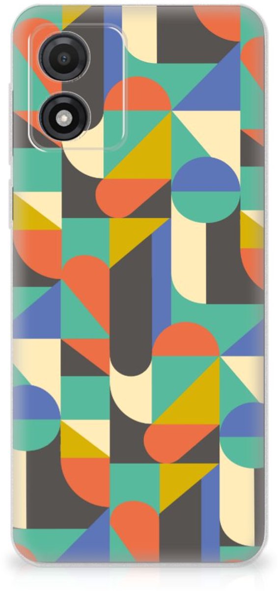 Motorola Moto E13 TPU bumper Funky Retro