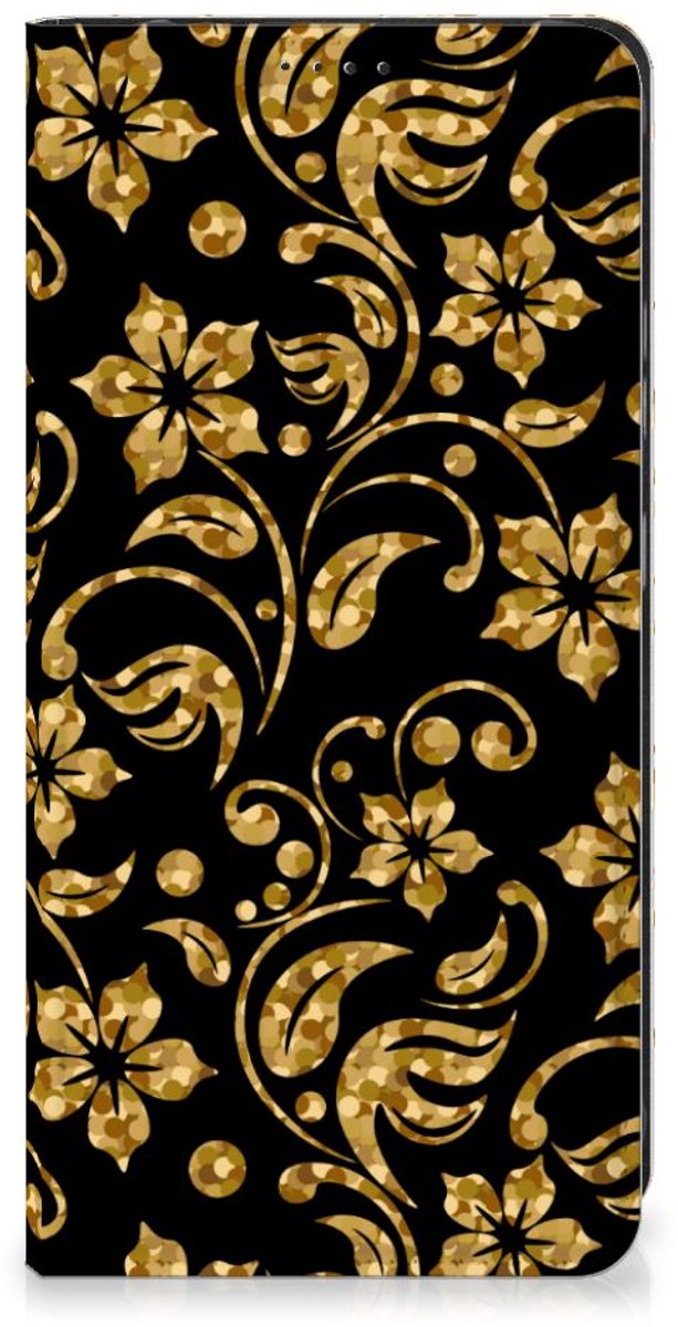 Samsung Galaxy Xcover 7 Smart Cover Gouden Bloemen
