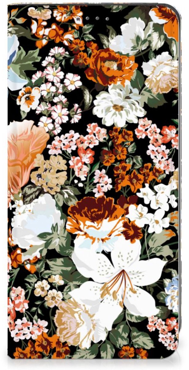 Smart Cover voor Google Pixel 7A Dark Flowers