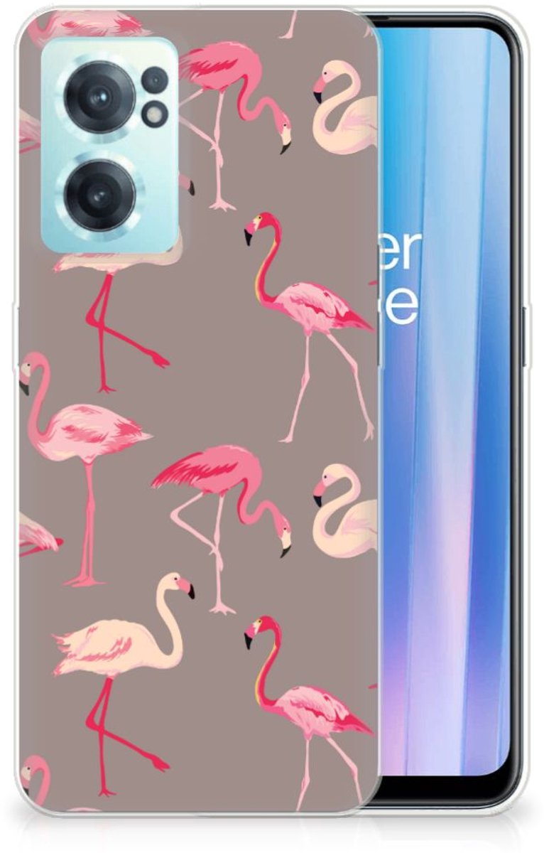 OnePlus Nord CE 2 5G TPU Hoesje Flamingo
