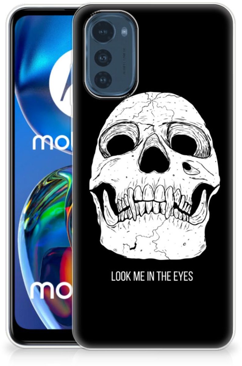 Silicone Back Case Motorola Moto E32/E32s Skull Eyes