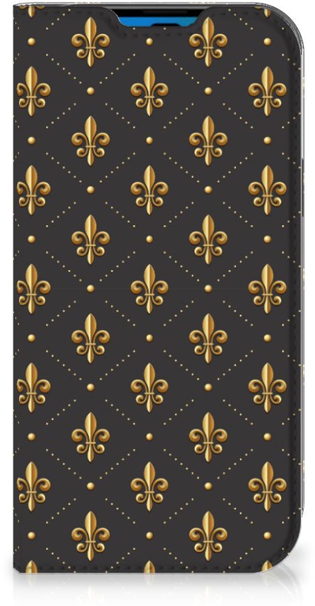 iPhone 14 Pro Hoesje met Magneet Franse Lelie