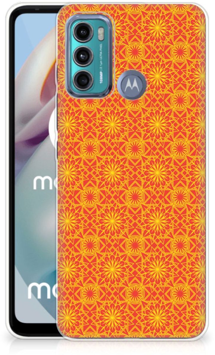 Motorola Moto G60 TPU bumper Batik Oranje