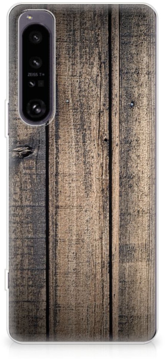 Sony Xperia 1 IV Bumper Hoesje Steigerhout