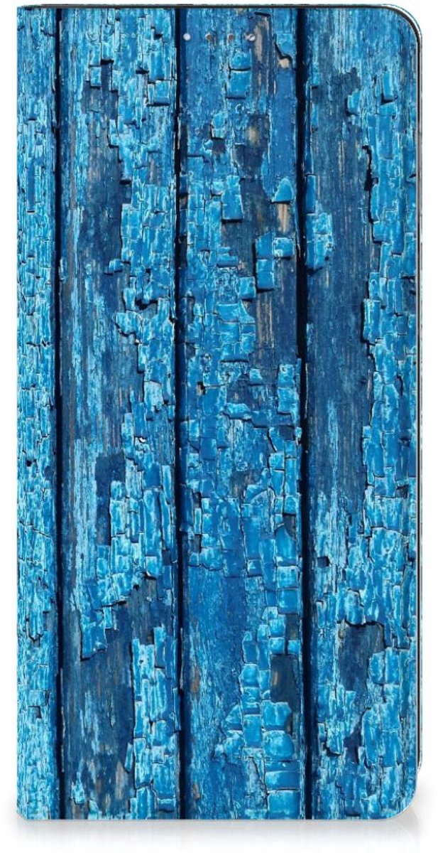 OPPO A17 Book Wallet Case Wood Blue