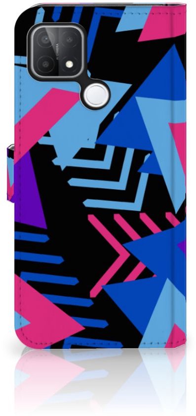 Etui pour téléphone OPPO A15 Etui portefeuille Design Triangle Funky