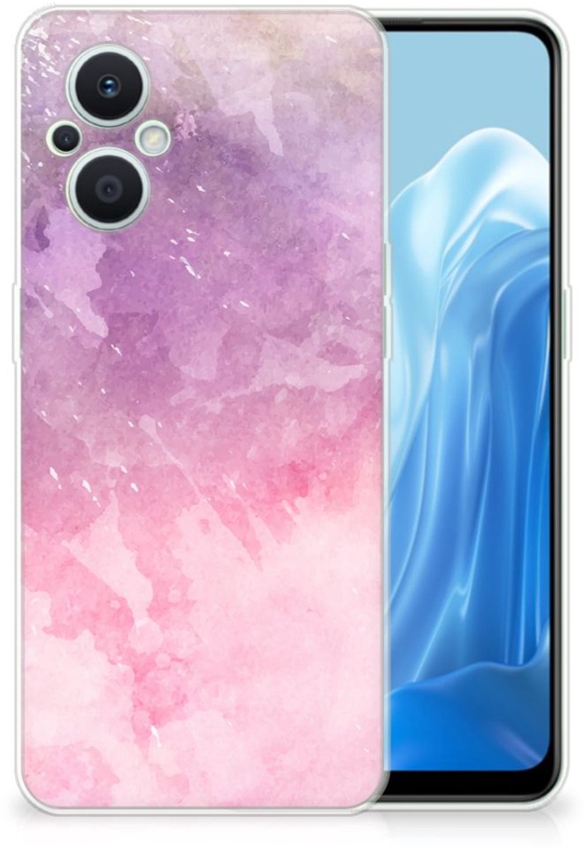 Hoesje maken OPPO Reno8 Lite Pink Purple Paint