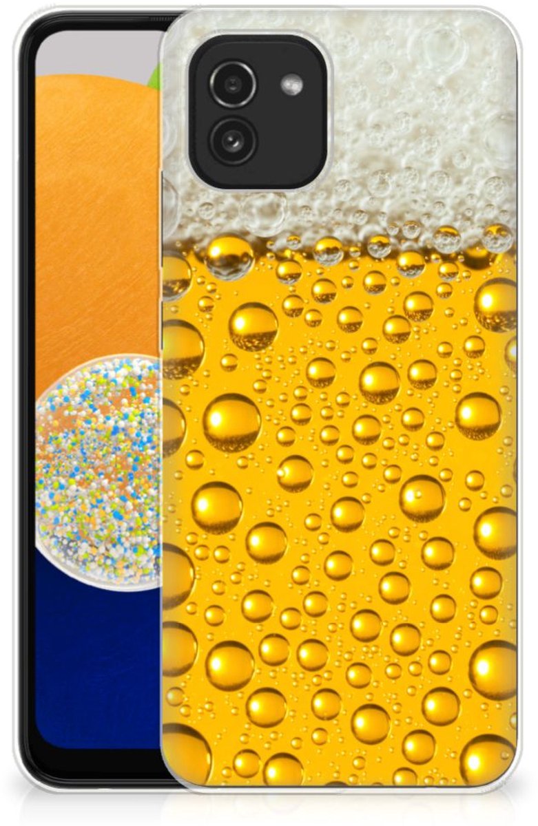 Back Cover voor Samsung Galaxy A03 Siliconen Case Bier
