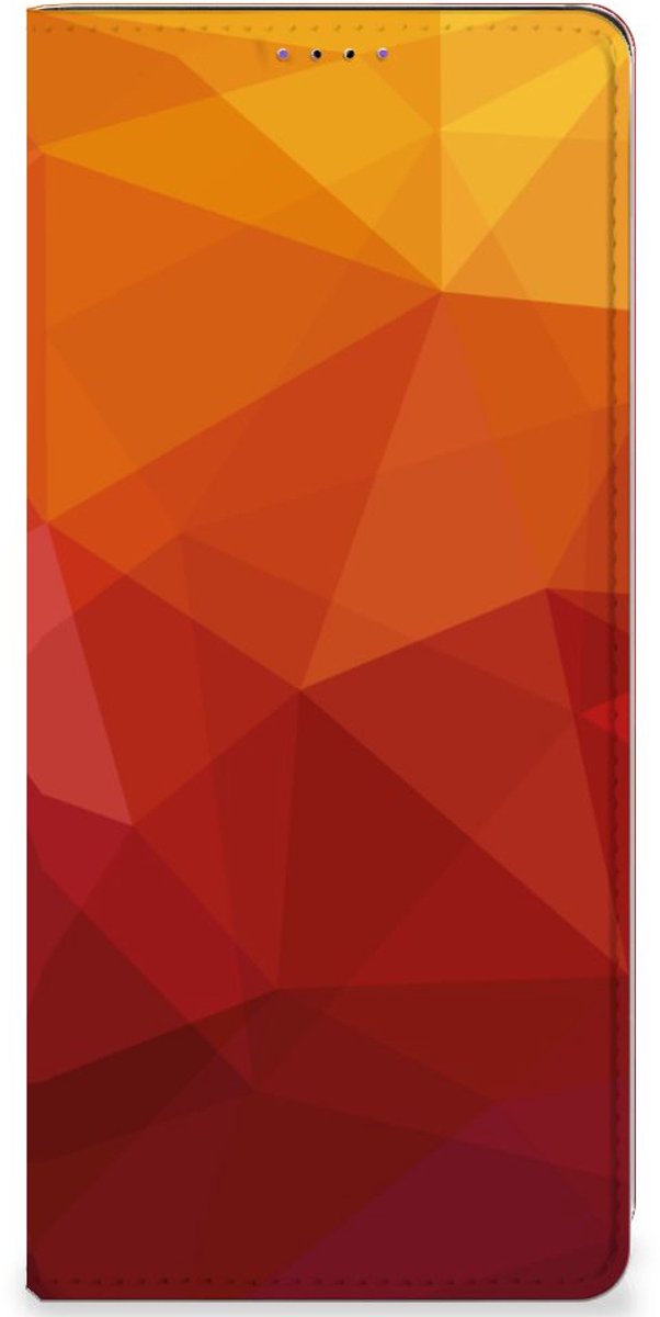 Stand Case voor Samsung Galaxy A22 5G Polygon Red