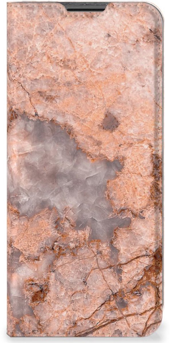 Nokia G50 Standcase Marmer Oranje