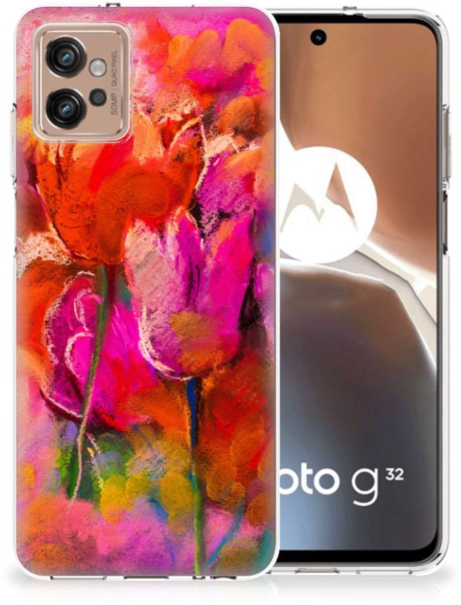 Hoesje maken Motorola Moto G32 Tulips