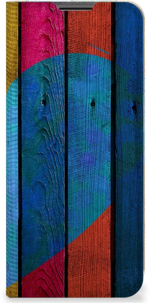 Nokia G50 Book Wallet Case Wood Heart - Cadeau voor je Vriend