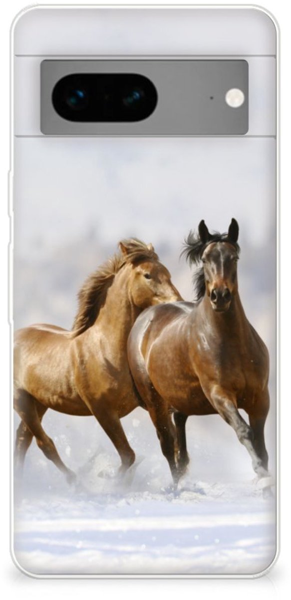 Google Pixel 7 TPU Hoesje Paarden