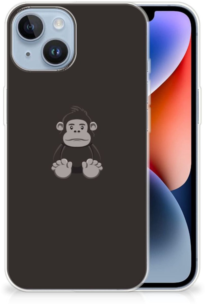 Back Cover voor Apple iPhone 14 Telefoonhoesje met Naam Gorilla