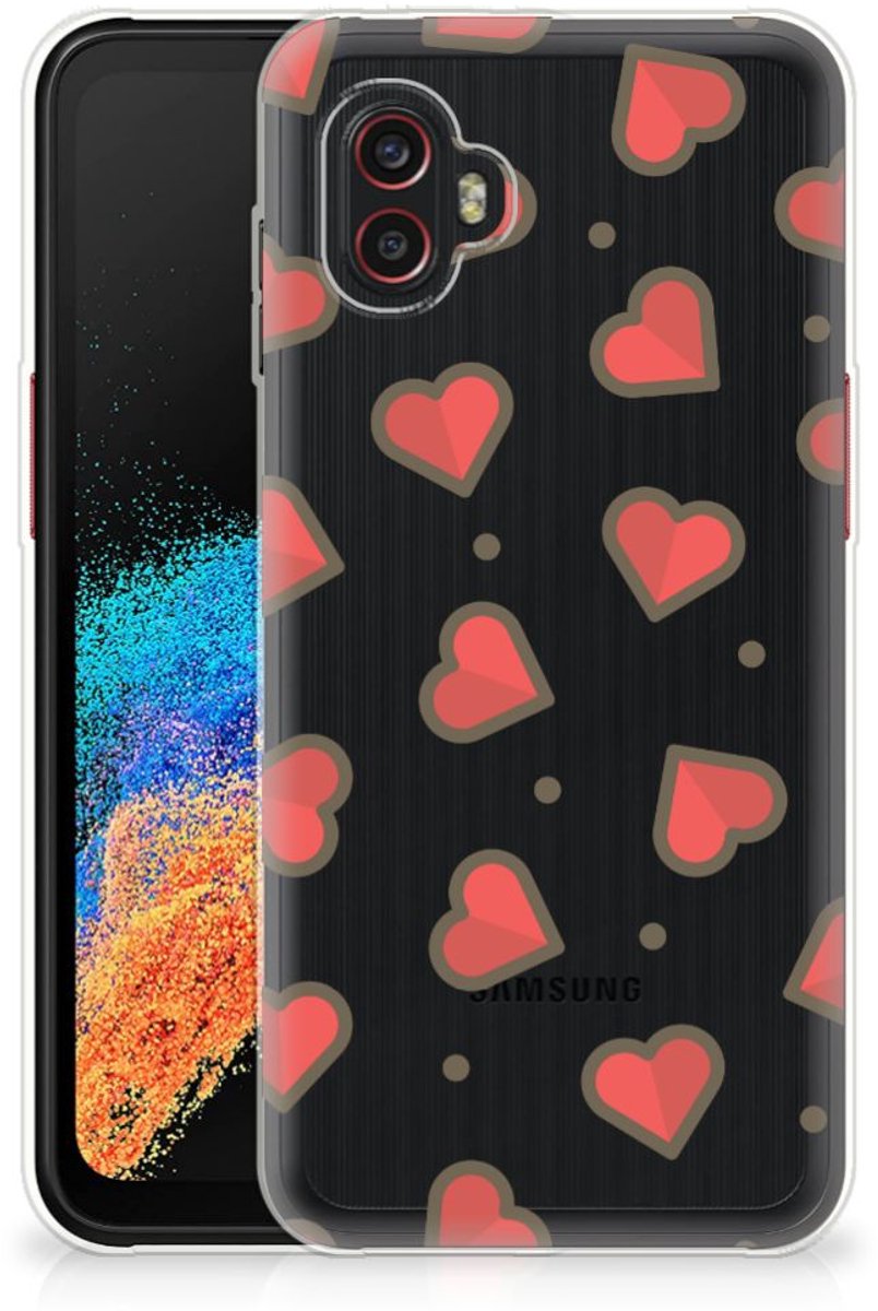 Samsung Galaxy Xcover 6 Pro TPU bumper Hearts