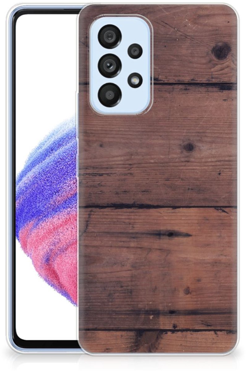 Samsung Galaxy A53 5G Bumper Hoesje Old Wood