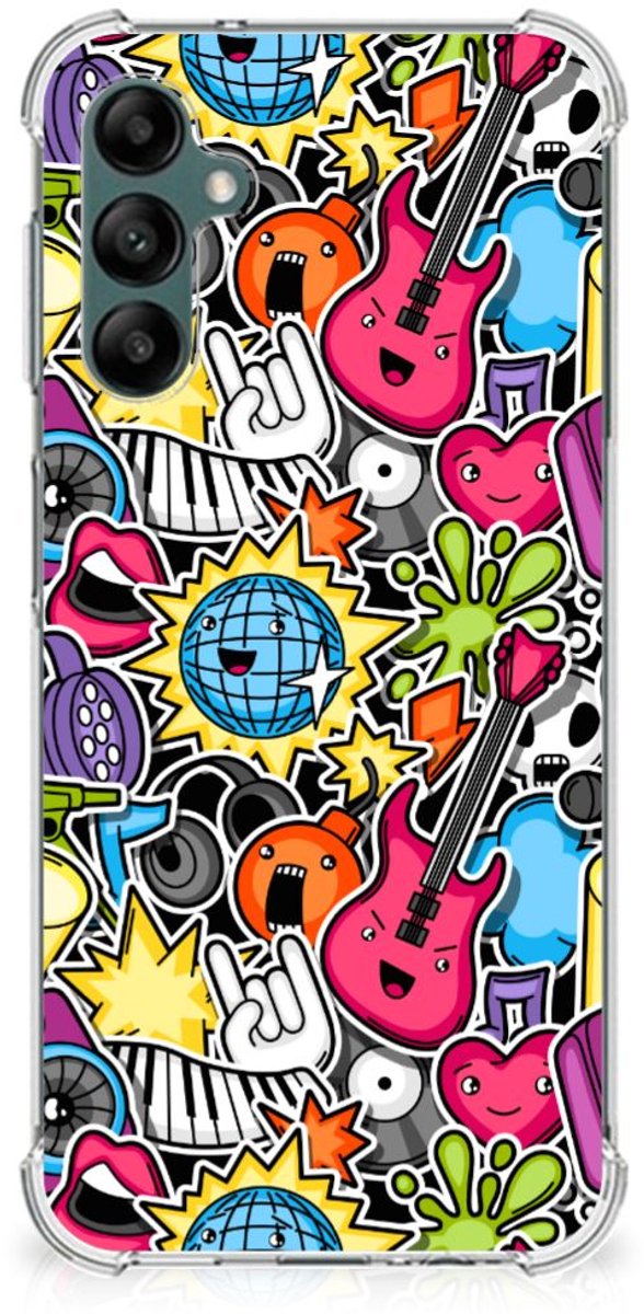 Samsung Galaxy A14 5G/4G Anti Shock Bumper Case Punk Rock