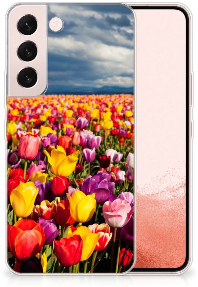 Back Cover voor Samsung Galaxy S22 TPU Case Tulpen