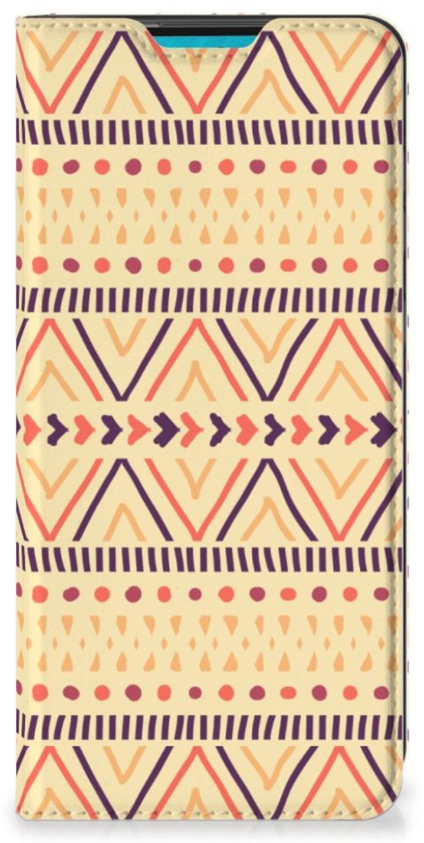 Samsung Galaxy A73 Hoesje met Magneet Aztec Yellow