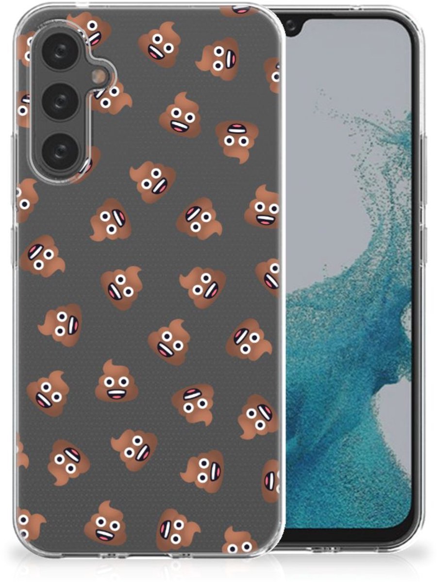 TPU bumper voor Samsung Galaxy A34 Poep Emojis