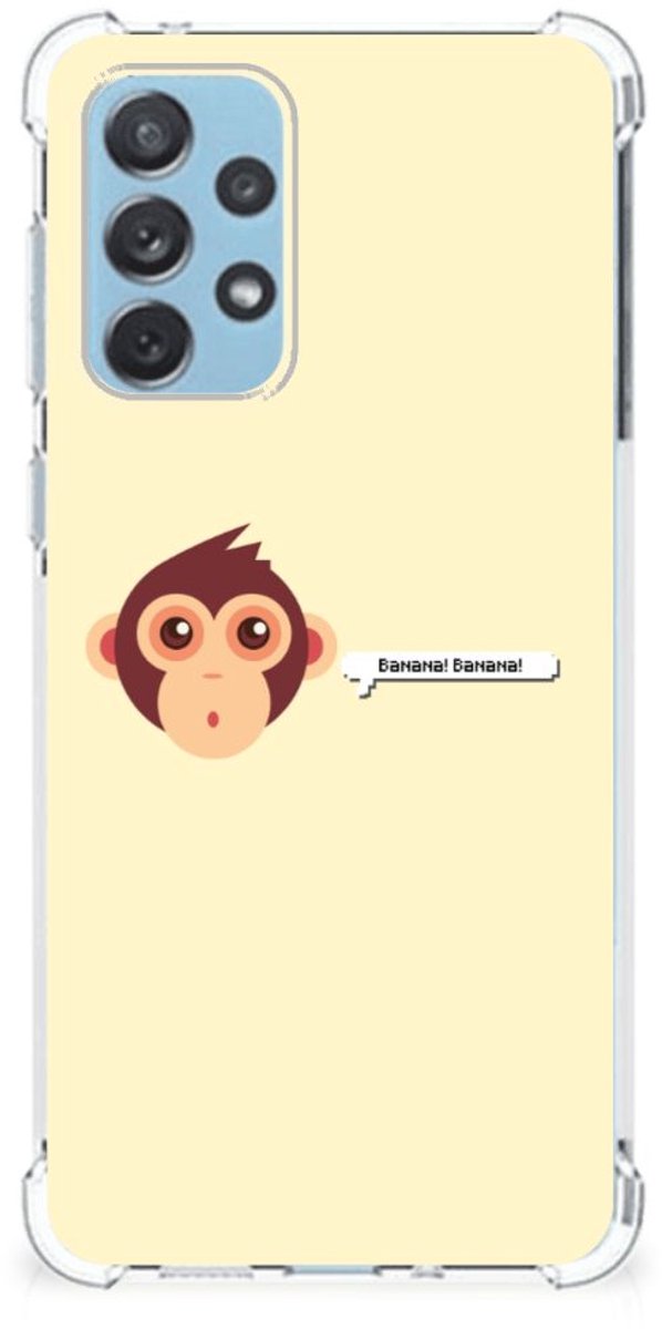 Samsung Galaxy A73 Stevig Bumper Hoesje Monkey