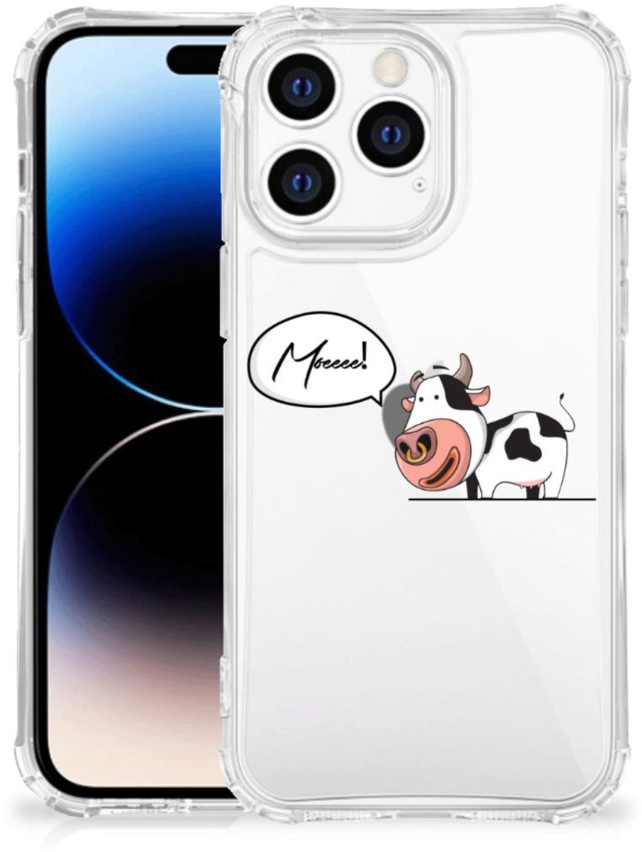 Apple iPhone 14 Pro Max Stevig Bumper Hoesje Cheeky Cow